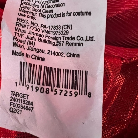 Hyde & Eek Toddler Red Squid Costume - Picture 5 of 5